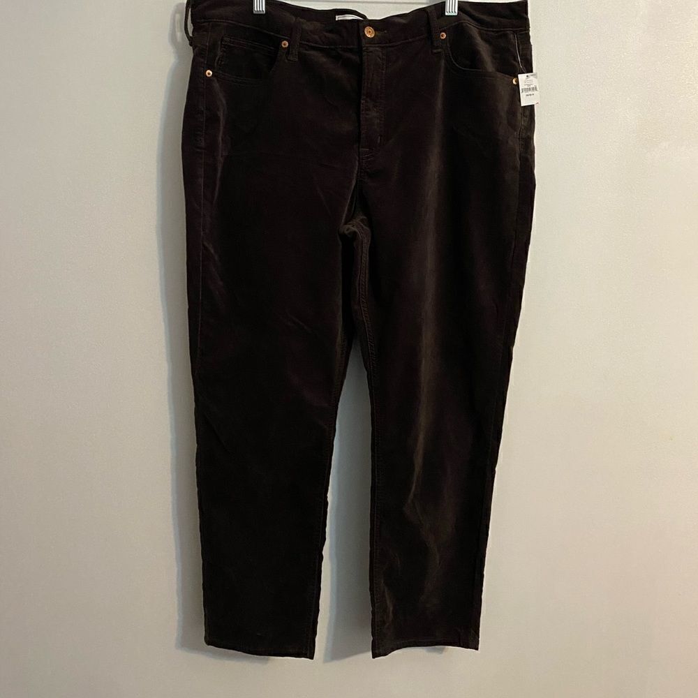 GAP Brown Vintage Slim High-rise 5 pocket corduroy, size 35/20